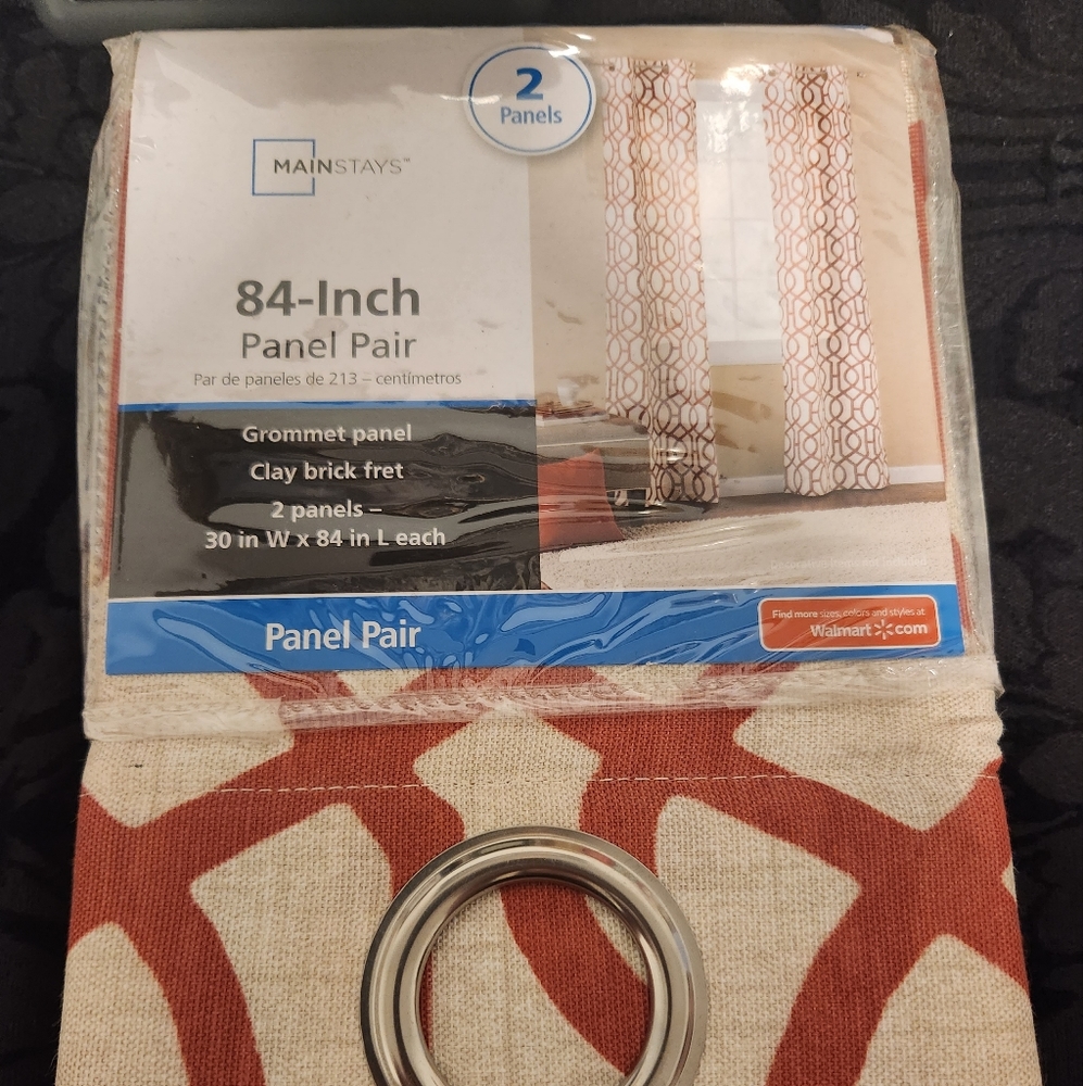 Mainstays 2 panel curtains